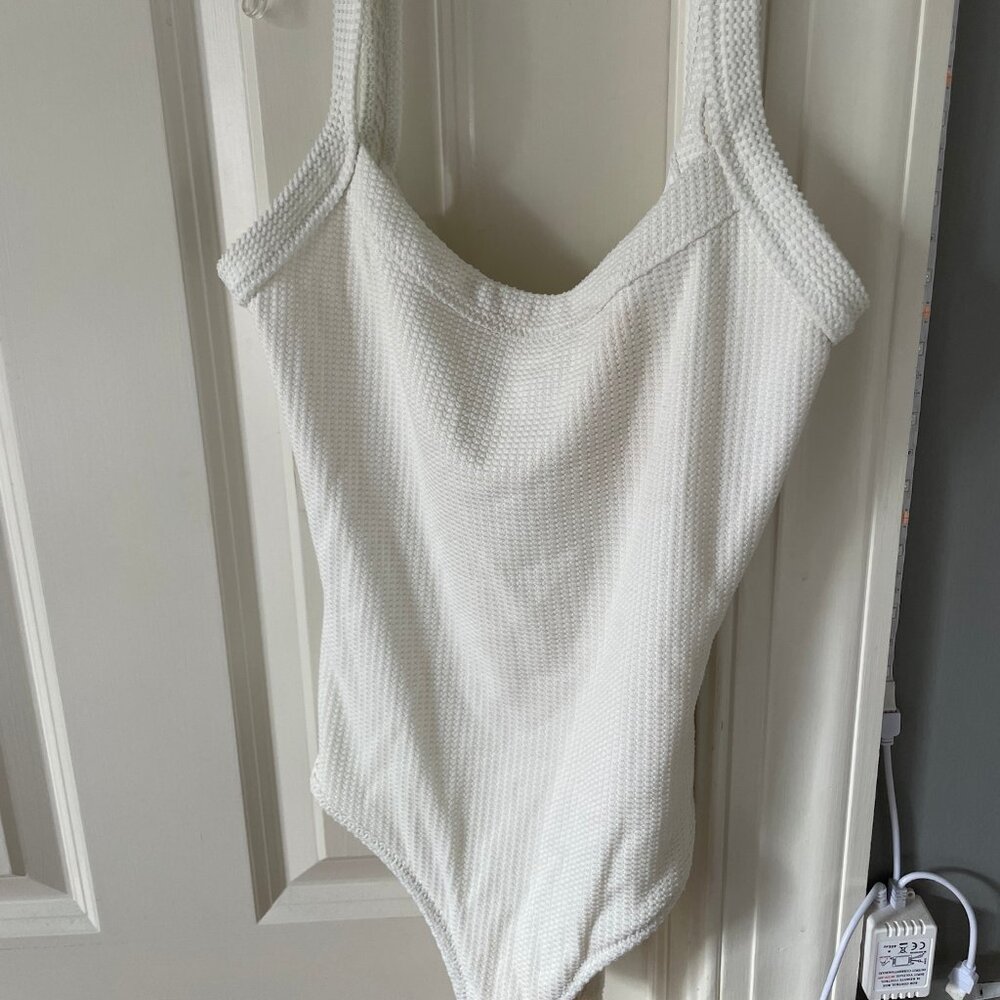 aerie white onepiece swimsuit